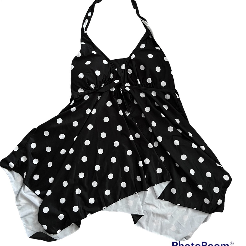 Bathing Suit Top- Polka Dots